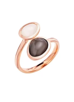 Eleganz in Roségold – Damenring mit echtem Mondstein