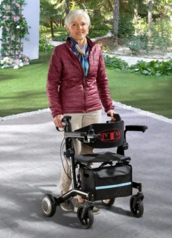 Elektrischer Rollstuhl/Rollator 2-in-1