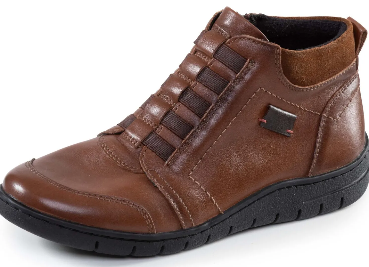 ELENA EDEN, bequeme Damen-Boots, Weite H, aus Leder