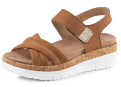 ELENA EDEN, bequeme Damen-Sandalen, Weite H, mit herausnehmbarem Fußbett