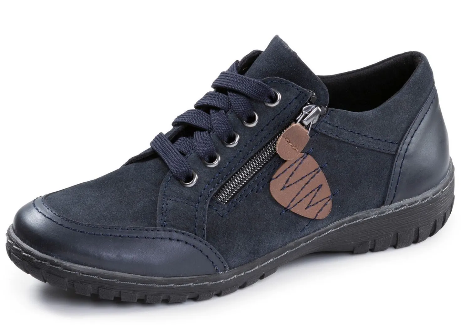 ELENA EDEN, bequeme Damen-Schnürschuhe, Weite G, mit herausnehmbarem Fußbett