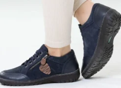 ELENA EDEN, bequeme Damen-Schnürschuhe, Weite G, mit herausnehmbarem Fußbett
