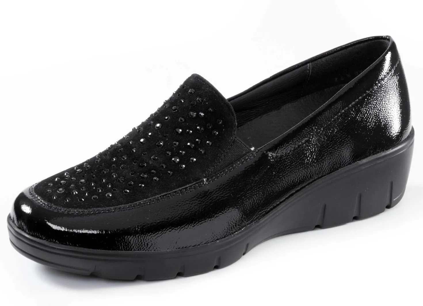 ELENA EDEN, bequeme Damen-Slipper, Weite H, mit herausnehmbarem Fußbett