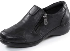 ELENA EDEN, bequeme Damen-Slipper, Weite H, mit herausnehmbarem Fußbett