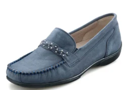 ELENA EDEN, bequeme Damen-Slipper, Weite H, mit herausnehmbarem Fußbett