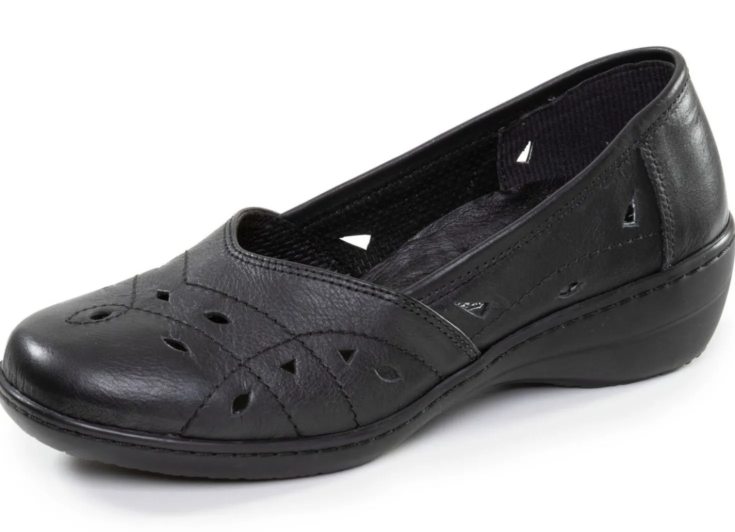 ELENA EDEN, bequeme Damen-Slipper, Weite H, mit herausnehmbarem Fußbett