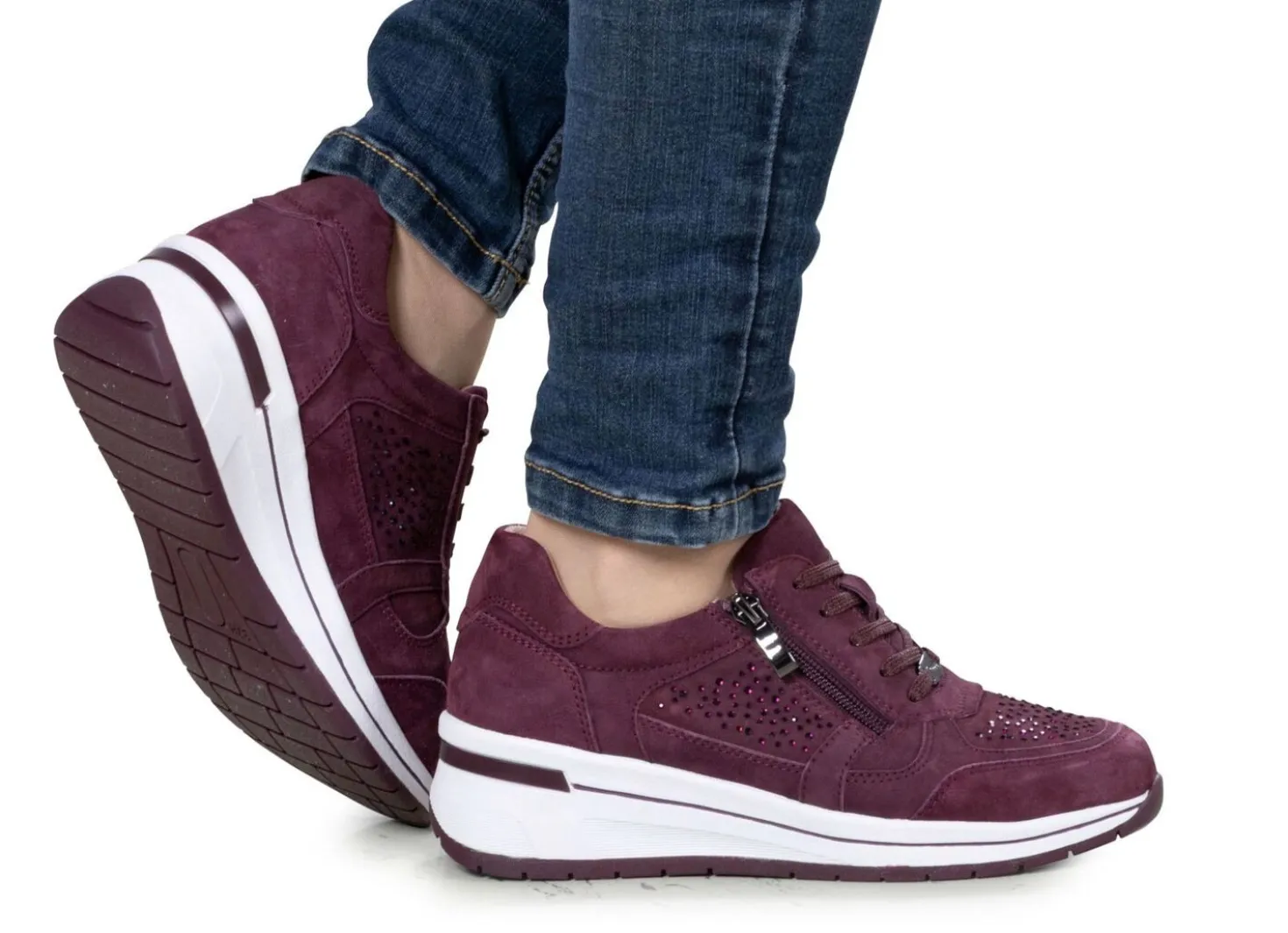 ELENA EDEN, bequeme Damen-Sneaker, Weite H, mit herausnehmbarem Fußbett