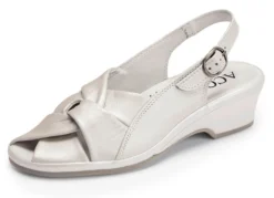 ELENA EDEN, elegante Damen-Sandalen, Weite G, aus Leder