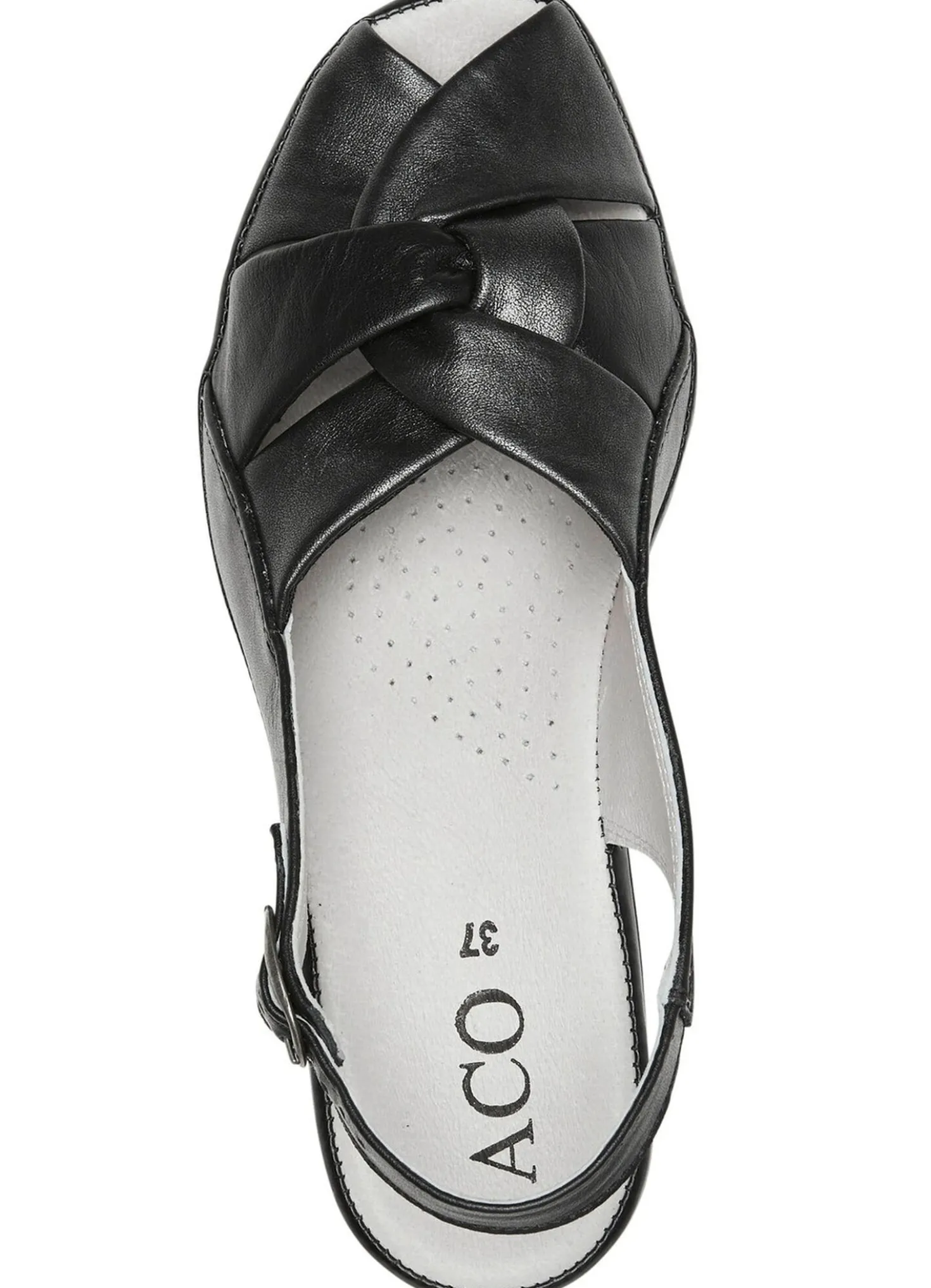 ELENA EDEN, elegante Damen-Sandalen, Weite G, aus Leder