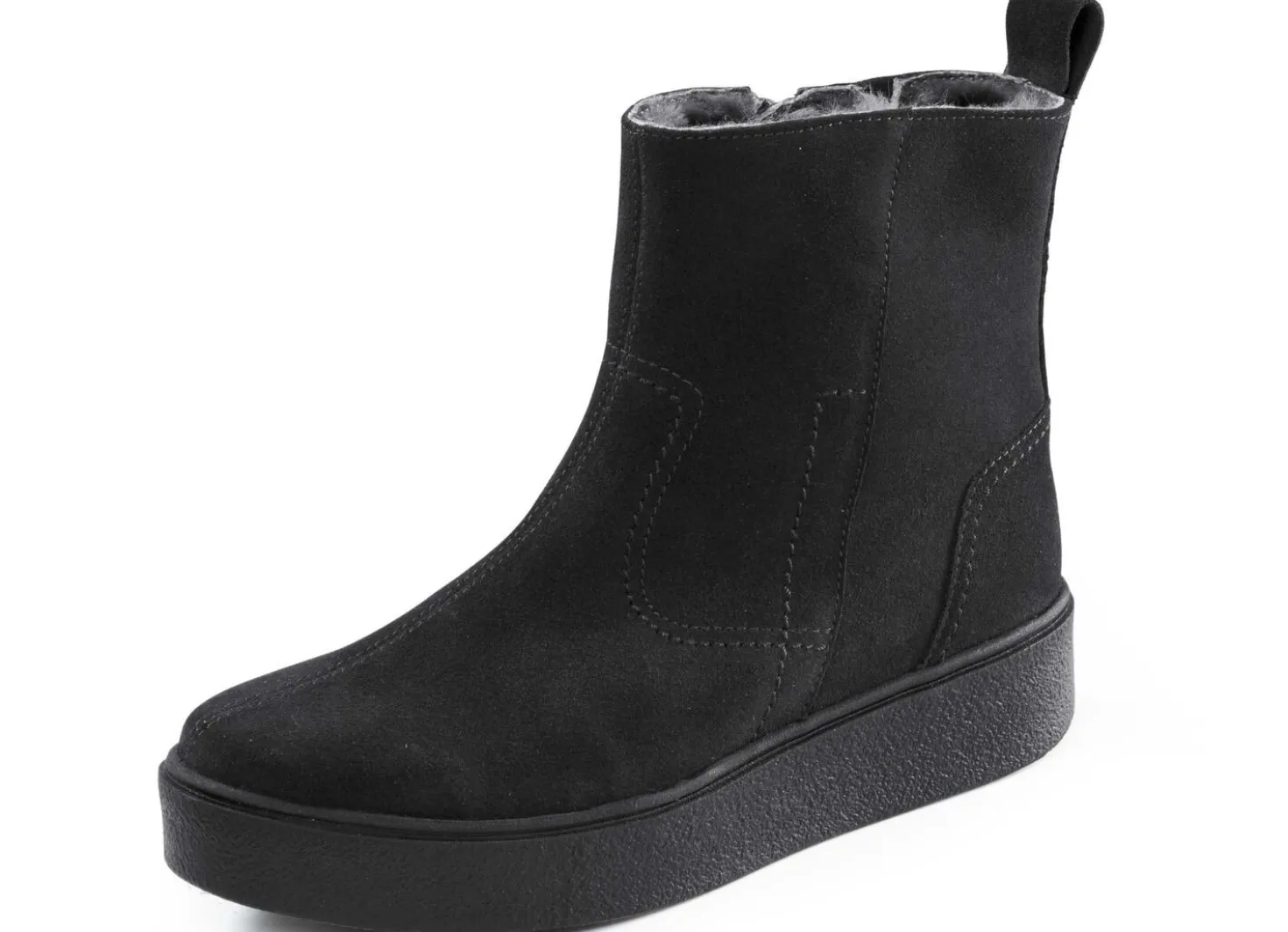 ELENA EDEN, gefütterte Damen-Boots, Winterschuhe, Weite H, mit Lammfell