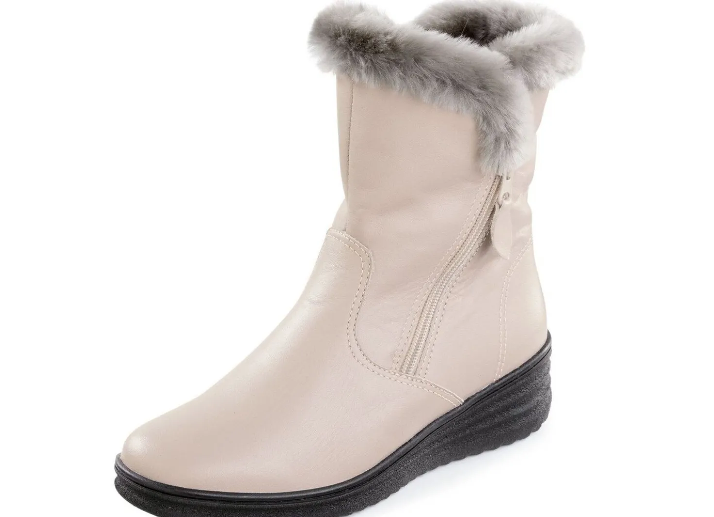 ELENA EDEN, gefütterte Damen-Stiefeletten, Winterschuhe, Weite H, mit Lammfell