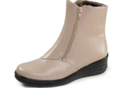 ELENA EDEN, gefütterte Damen-Stiefeletten, Winterschuhe, Weite H, mit Lammfell