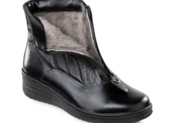 ELENA EDEN, gefütterte Damen-Stiefeletten, Winterschuhe, Weite H, mit Lammfell