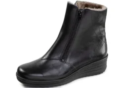 ELENA EDEN, gefütterte Damen-Stiefeletten, Winterschuhe, Weite H, mit Lammfell
