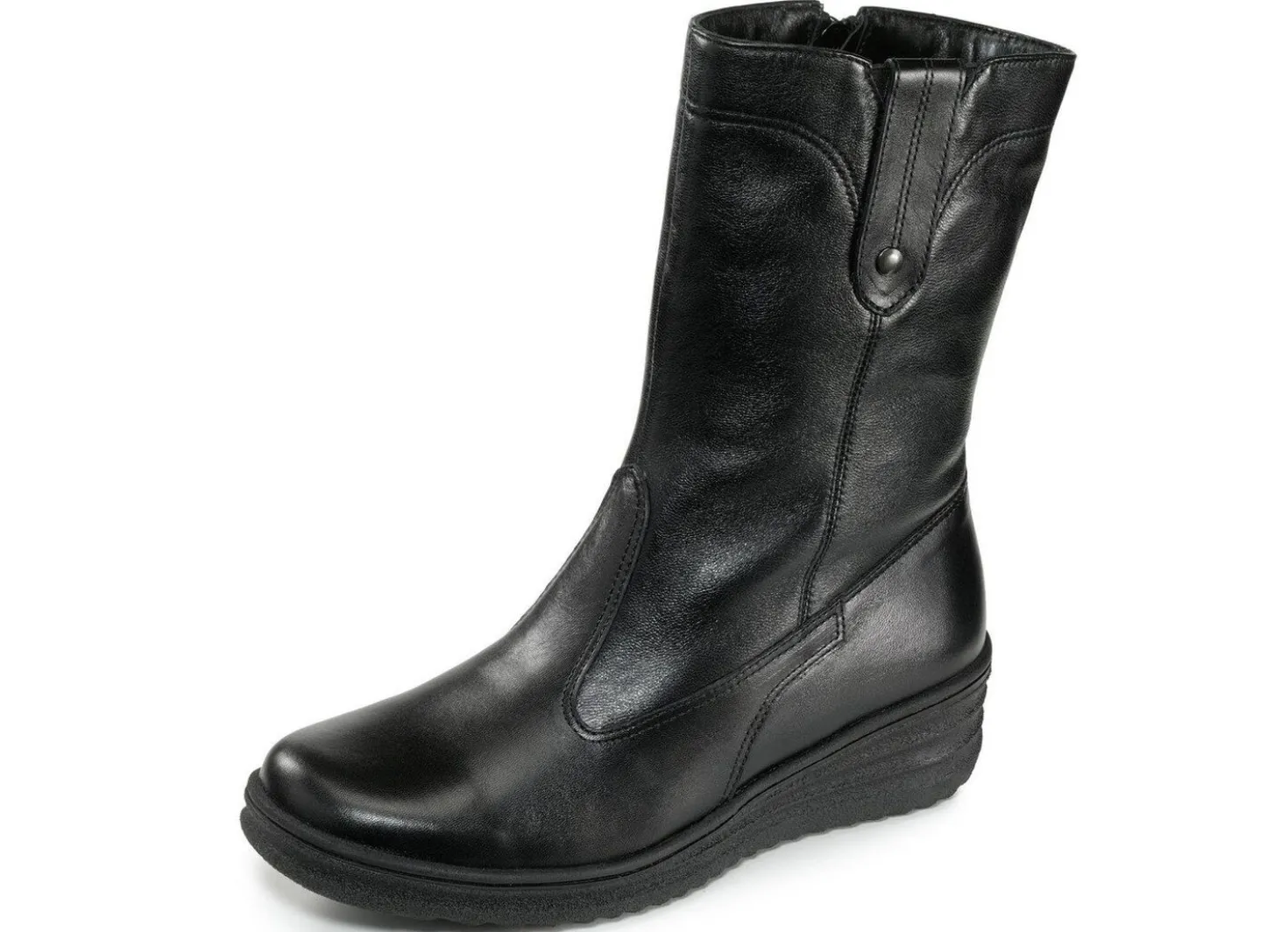 ELENA EDEN, gefütterte Damen-Stiefel, Winterschuhe, Weite H, mit Lammfell