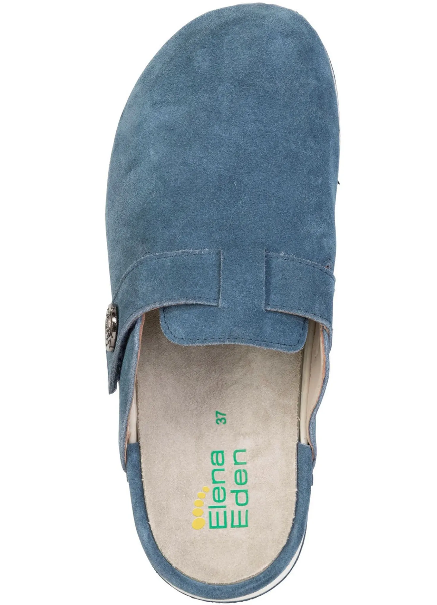 ELENA EDEN, klassische Damen-Clogs, Weite H, mit herausnehmbarem Fußbett