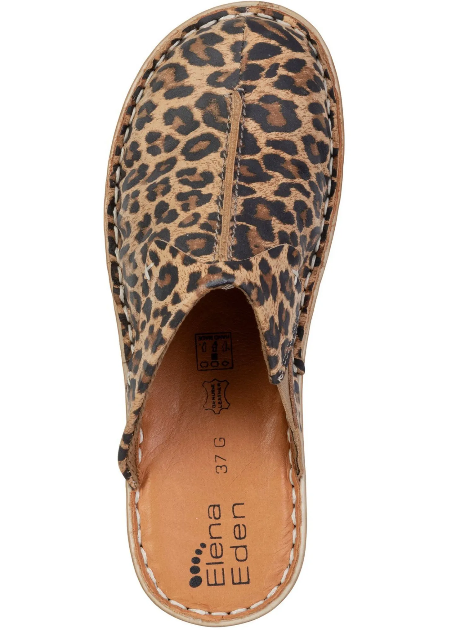 ELENA EDEN, klassische Damen-Clogs, Weite G, mit Gummizug