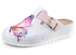 ELENA EDEN, klassische Damen-Clogs, Weite, G, mit verstellbarer Schließe