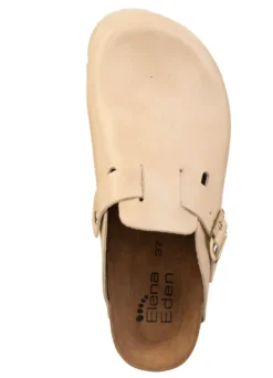 ELENA EDEN, klassische Damen-Clogs, Weite H, mit Klettspange