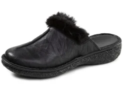 ELENA EDEN, klassische Damen-Clogs, Weite G, mit Plüsch