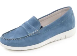 ELENA EDEN, klassische Damen-Slipper, Weite H, mit herausnehmbarem Fußbett
