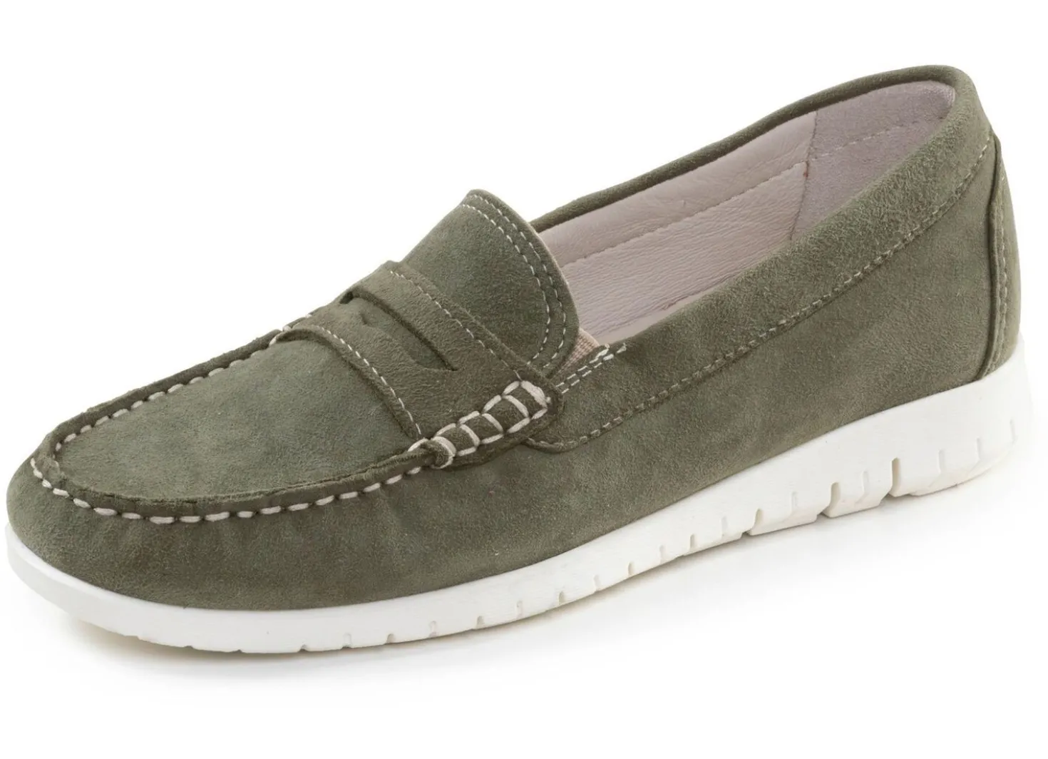 ELENA EDEN, klassische Damen-Slipper, Weite H, mit herausnehmbarem Fußbett