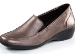 ELENA EDEN, klassische Damen-Slipper, Weite H, mit herausnehmbarem Fußbett