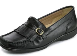 ELENA EDEN, klassische Damen-Slipper, Weite H, mit herausnehmbarem Lederfußbett