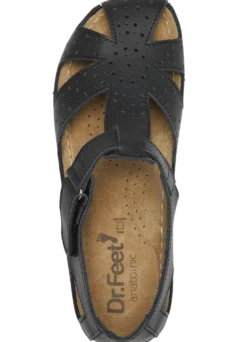 ELENA EDEN, klassische Damen-Sandalen, Weite H, mit Klettverschluss