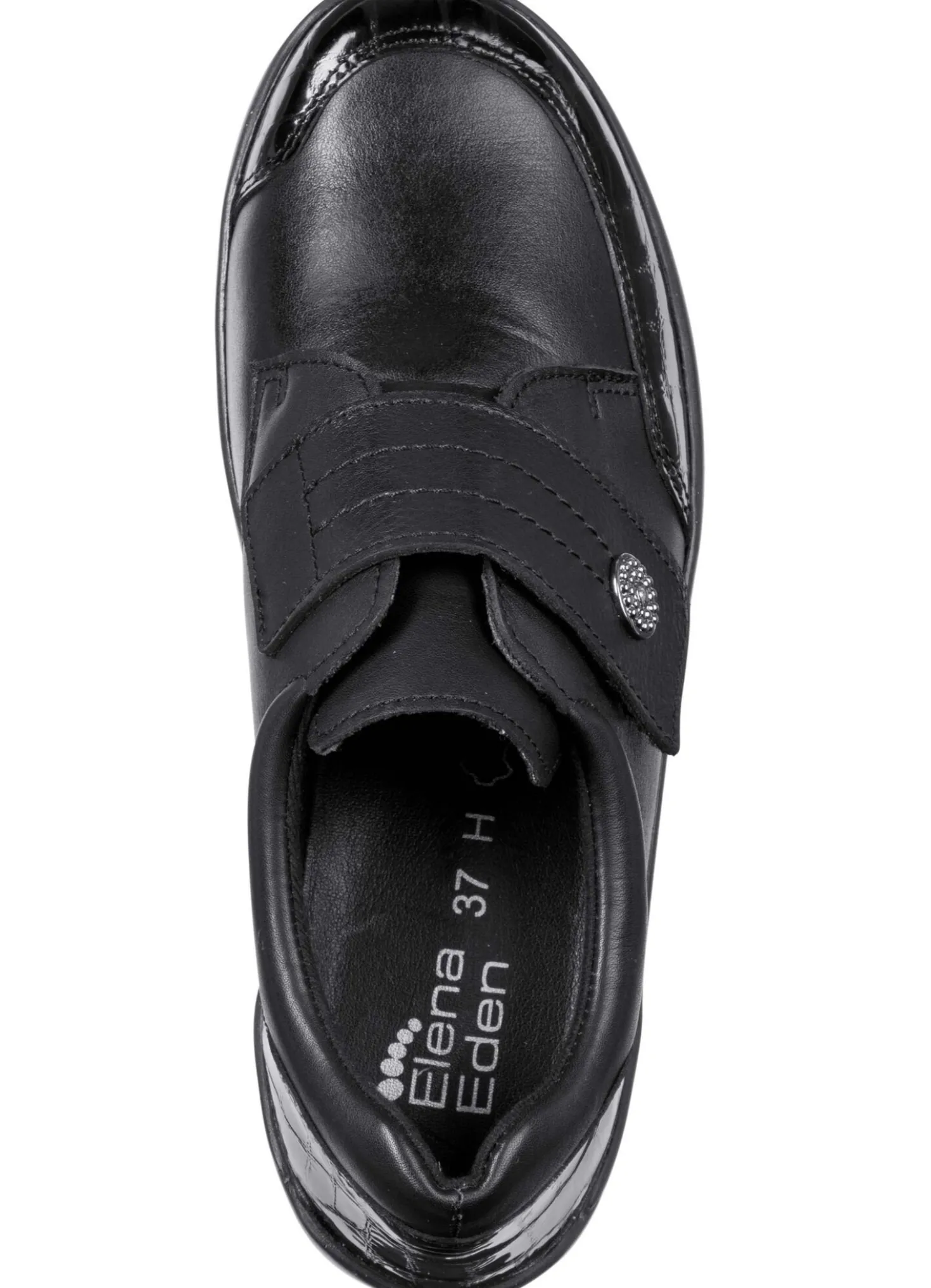 ELENA EDEN, komfortable Damen-Slipper, Weite H, mit Klettverschluss
