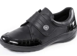 ELENA EDEN, komfortable Damen-Slipper, Weite H, mit Klettverschluss