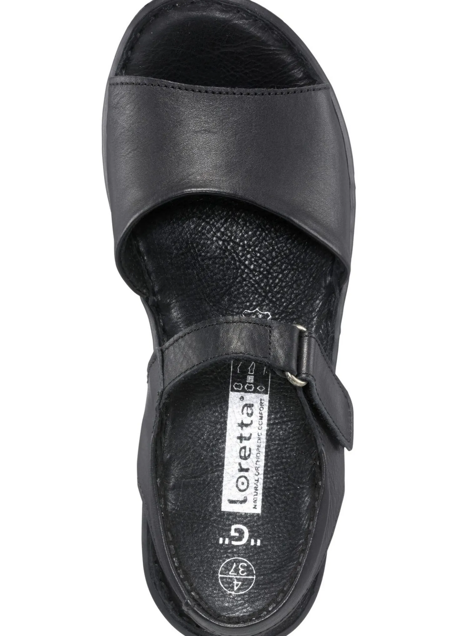 ELENA EDEN, modische Damen-Sandalen, Weite G, mit Klettverschluss