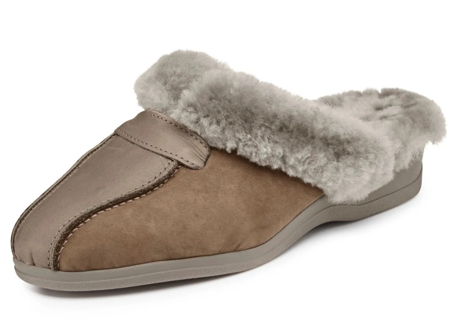 ELENA EDEN Pantoffel mit echtem Lammfellfutter
