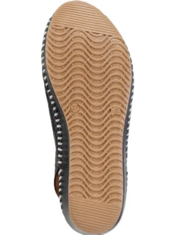 ELENA EDEN Sandalette aus weichem, perforiertem Nappaleder