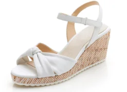 ELENA EDEN, schicke Damen-Sandaletten, Weite G, aus Leder