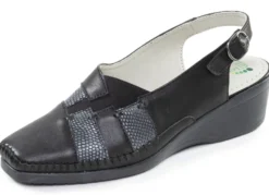 ELENA EDEN, schicke Damen-Sandalen, Weite G, mit Gummizug