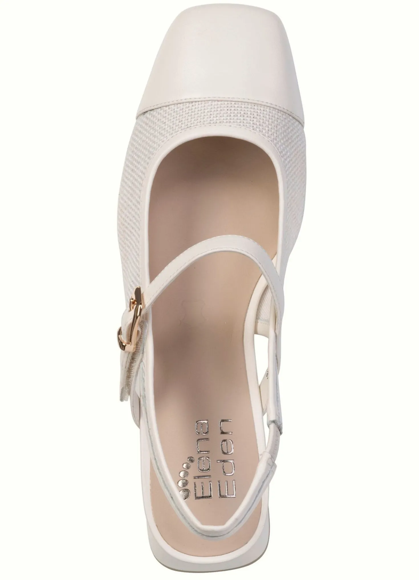 ELENA EDEN, schicke Damen-Slingpumps, Weite G, mit Klettverschluss
