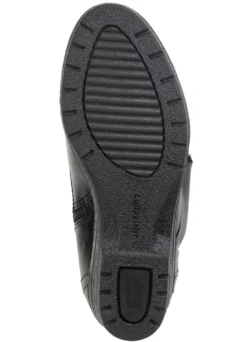 ELENA EDEN Schnür-Stiefelette mit umschlagbarem Lammfellkragen