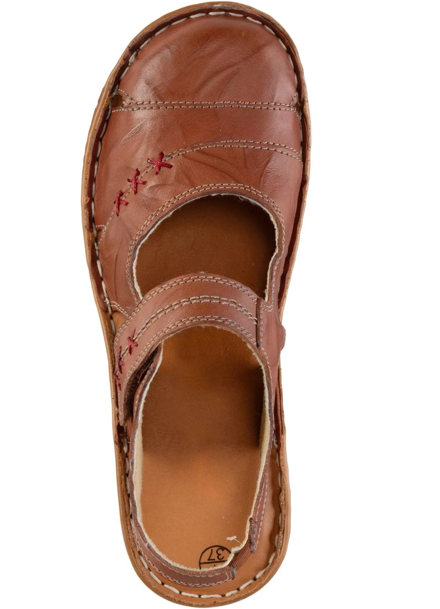 ELENA EDEN Slipper aus Nappaleder mit Knitter-Struktur