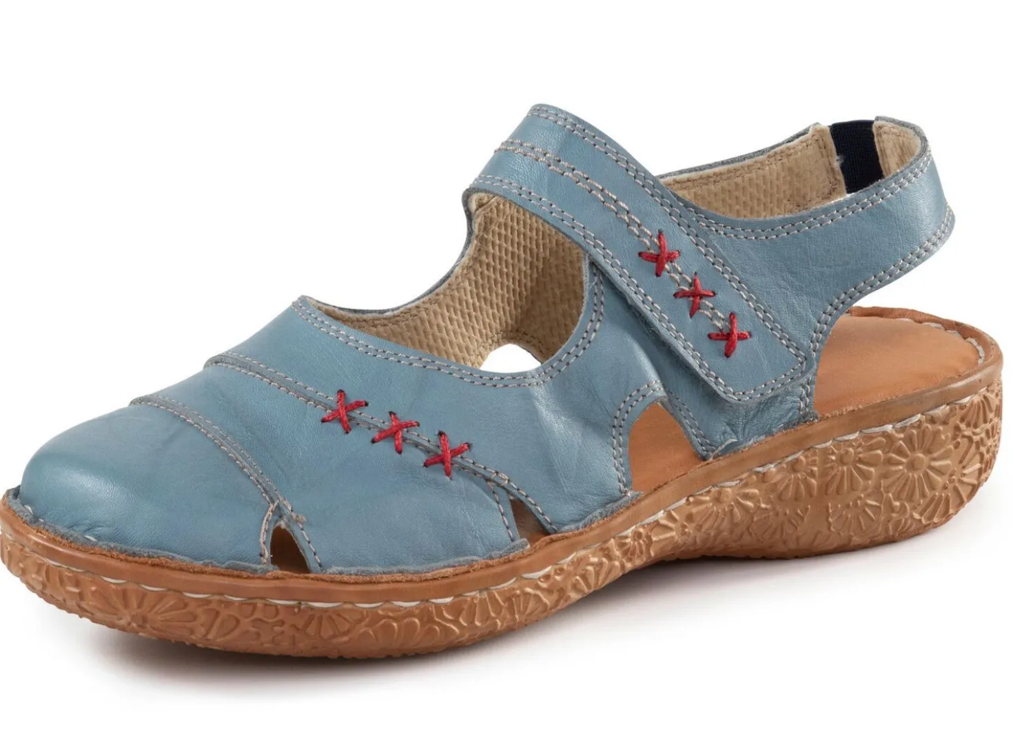 ELENA EDEN Slipper aus Nappaleder mit Knitter-Struktur