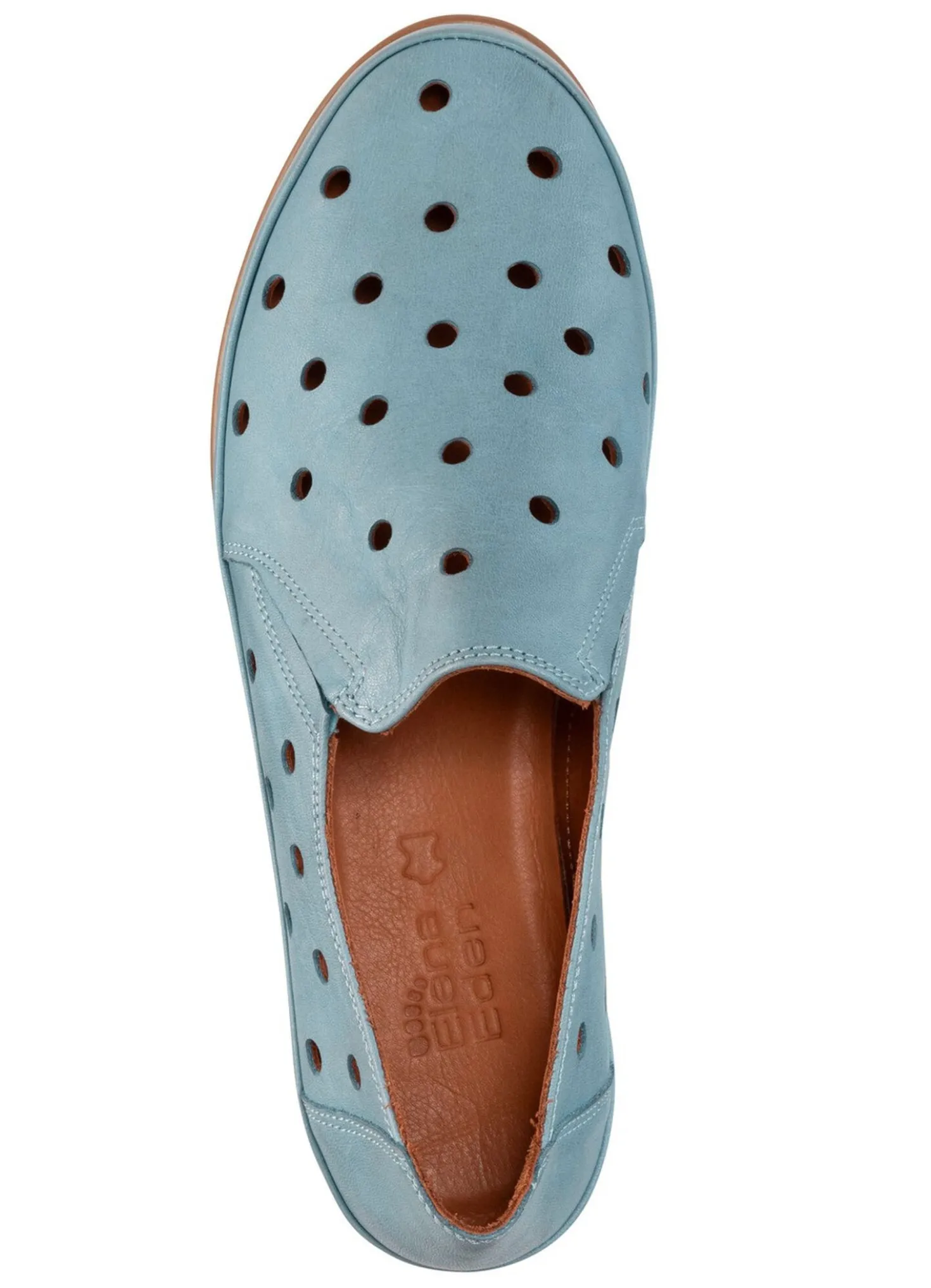 ELENA EDEN Slipper aus weichem Nappaleder mit Lochungen