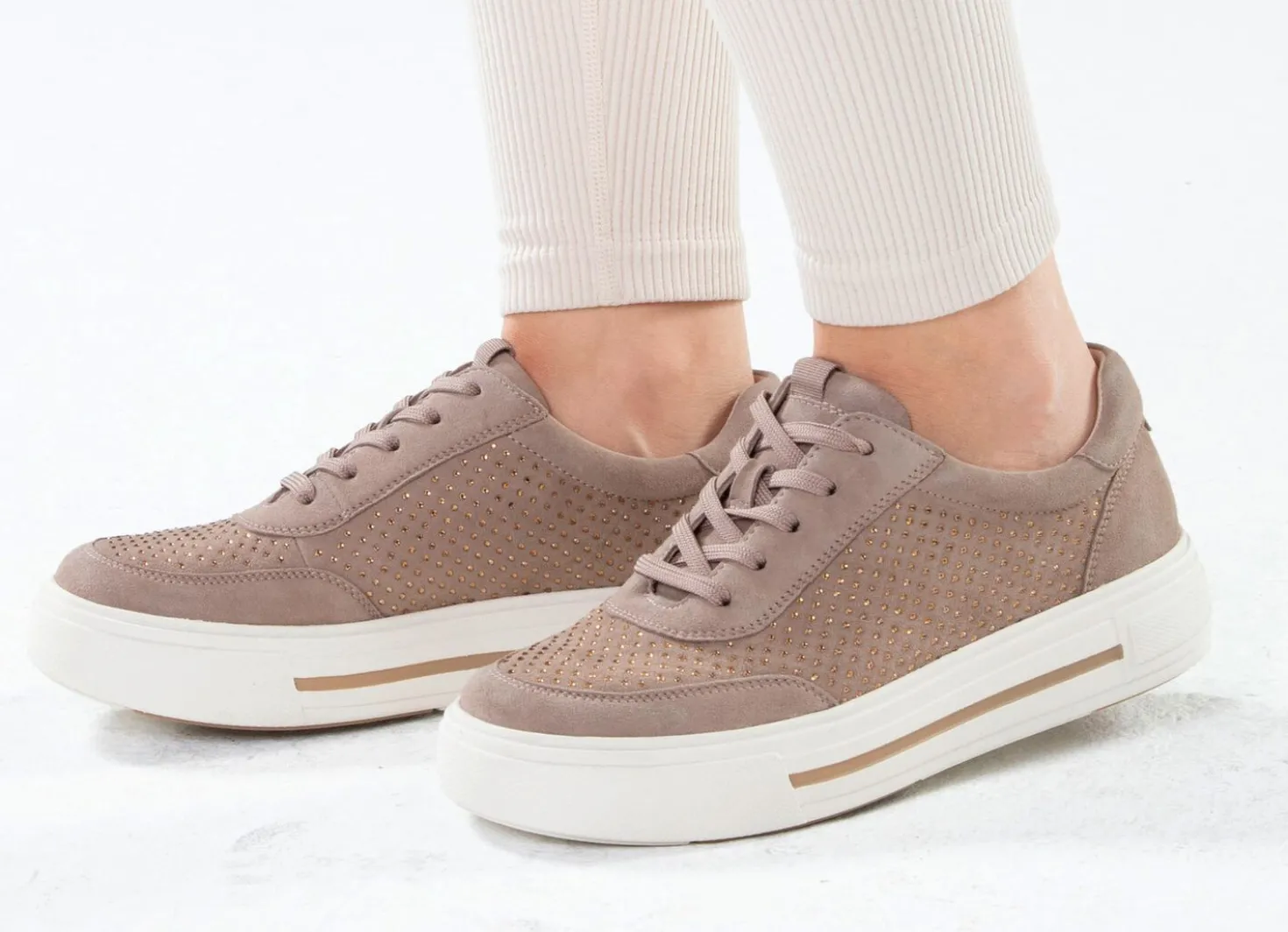 ELENA EDEN Sneaker aus feinem Veloursleder