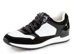 ELENA EDEN Sneaker aus Nappa-und Veloursleder