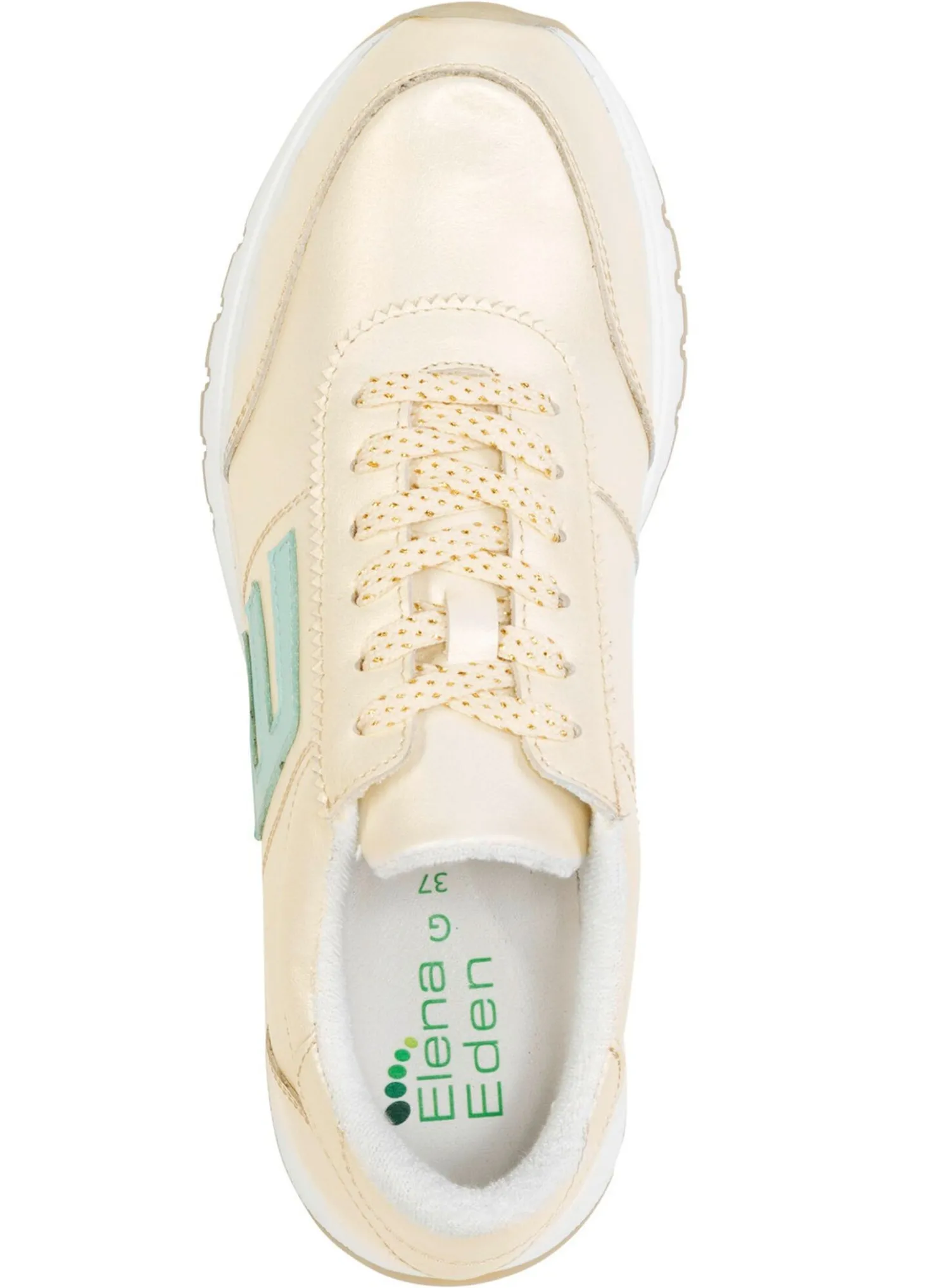 ELENA EDEN Sneaker aus schimmerndem Nappaleder