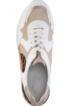 ELENA EDEN Sneaker mit Leo-Print und Metallic-Besätzen