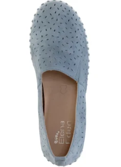 ELENA EDEN, sommerliche Damen-Slipper, Weite H, mit herausnehmbarem Fußbett