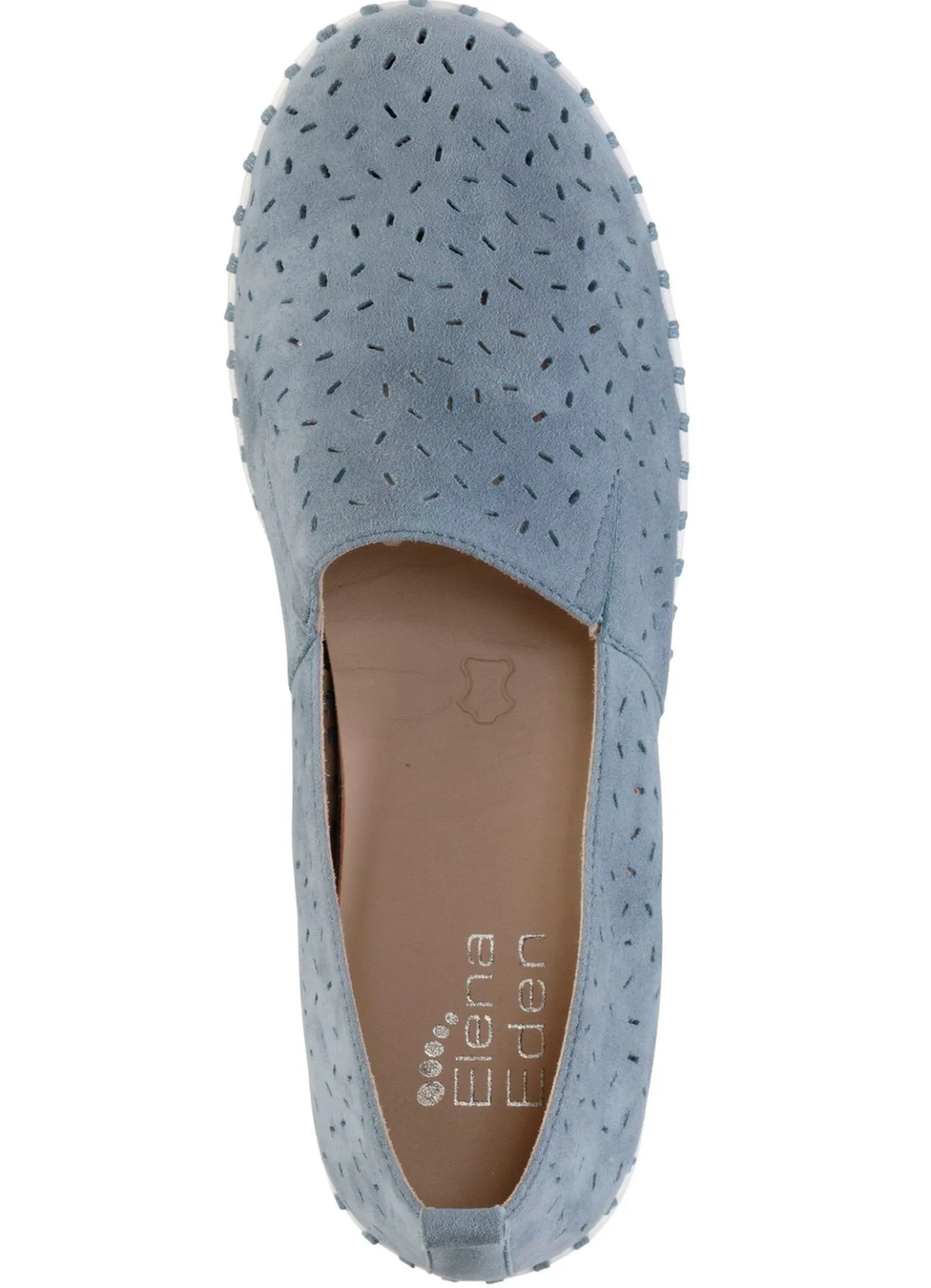 ELENA EDEN, sommerliche Damen-Slipper, Weite H, mit herausnehmbarem Fußbett