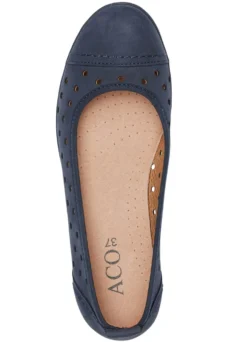 ELENA EDEN, sommerliche Damen-Ballerinas, Weite G, mit herausnehmbarem Fußbett