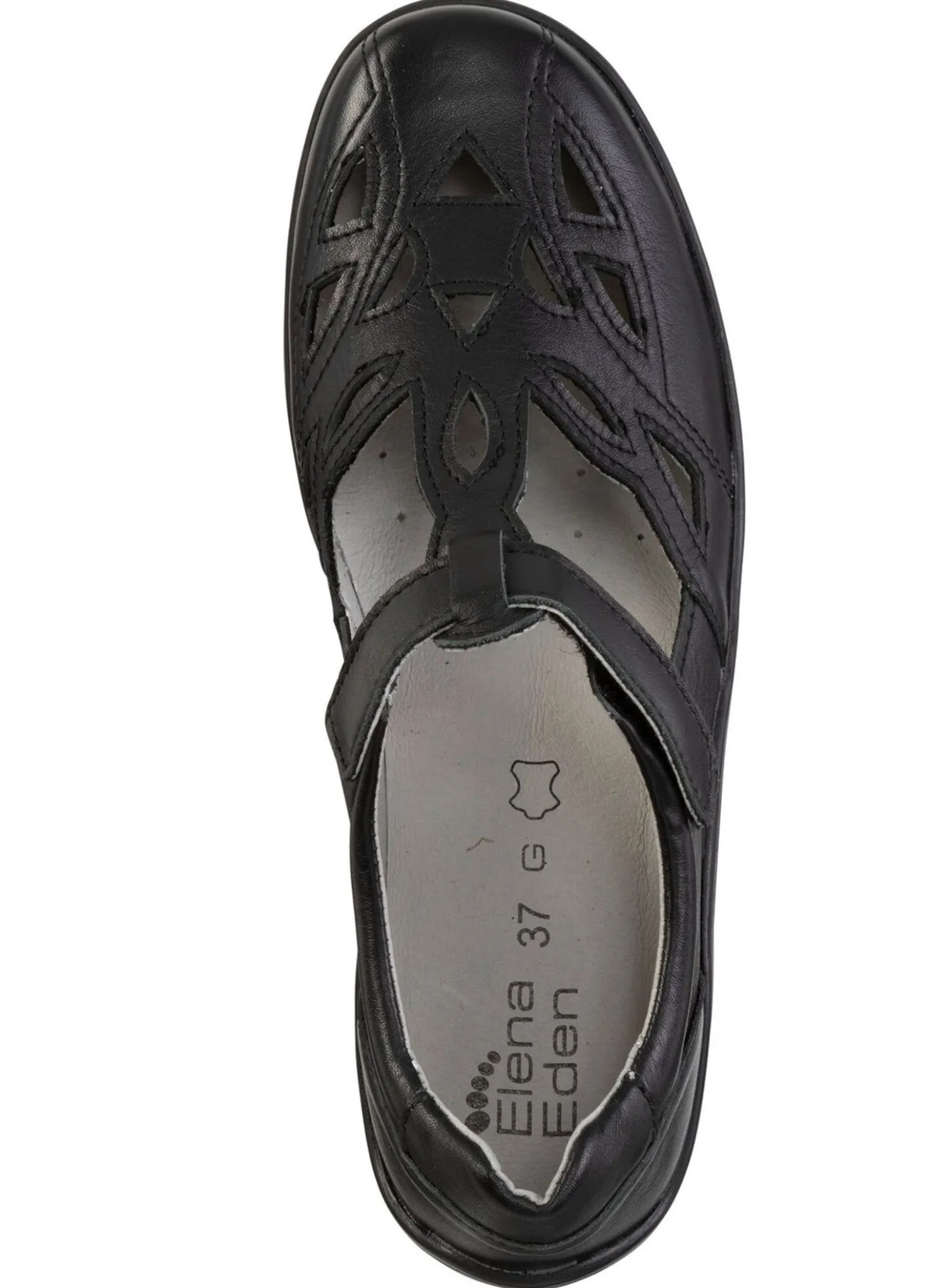 ELENA EDEN, sommerliche Damen-Slipper, Weite H, mit herausnehmbarem Fußbett