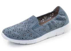 ELENA EDEN, sommerliche Damen-Slipper, Weite G, mit herausnehmbarem Fußbett